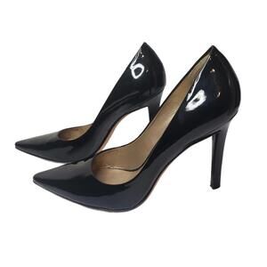 J. Vincent Women's Sz 7 Black Patent Leather Pointed Toe Stiletto